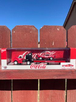 M2 Machines Coca-Cola Truck and Trailer with Car