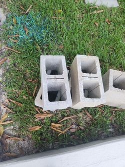 Cinder blocks concrete