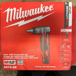 Milwaukee New Kit 23 Pin Nailer , Battery And Charger 