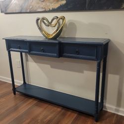 Navy Blue Console Table 