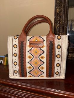 Wrangler purse brown and crème