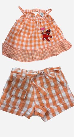 Carter's Girls 2-Piece Gingham Set Size 4