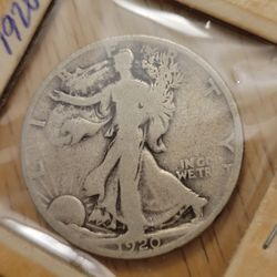 Earlier Date 1920 S Walking Liberty Silver Half Dollar