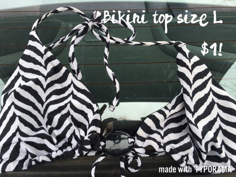 Bikini top size large