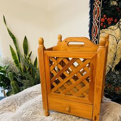 French Country Style Magazine Holder 