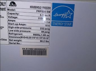 Deep freezer