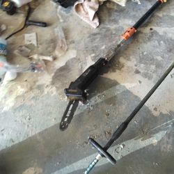 Electric adjustable pole saw