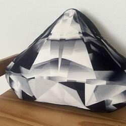 Diamond-shaped decorative throw pillow
