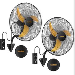 2 Pc Wall mount Fan