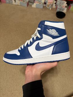 Size 12 - TRIED ON Nike Air Jordan 1 High OG Storm Blue 2016