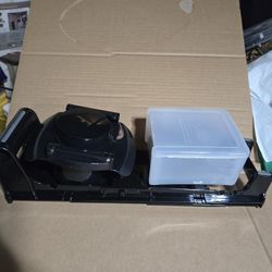 Black Plastic Component with Container
