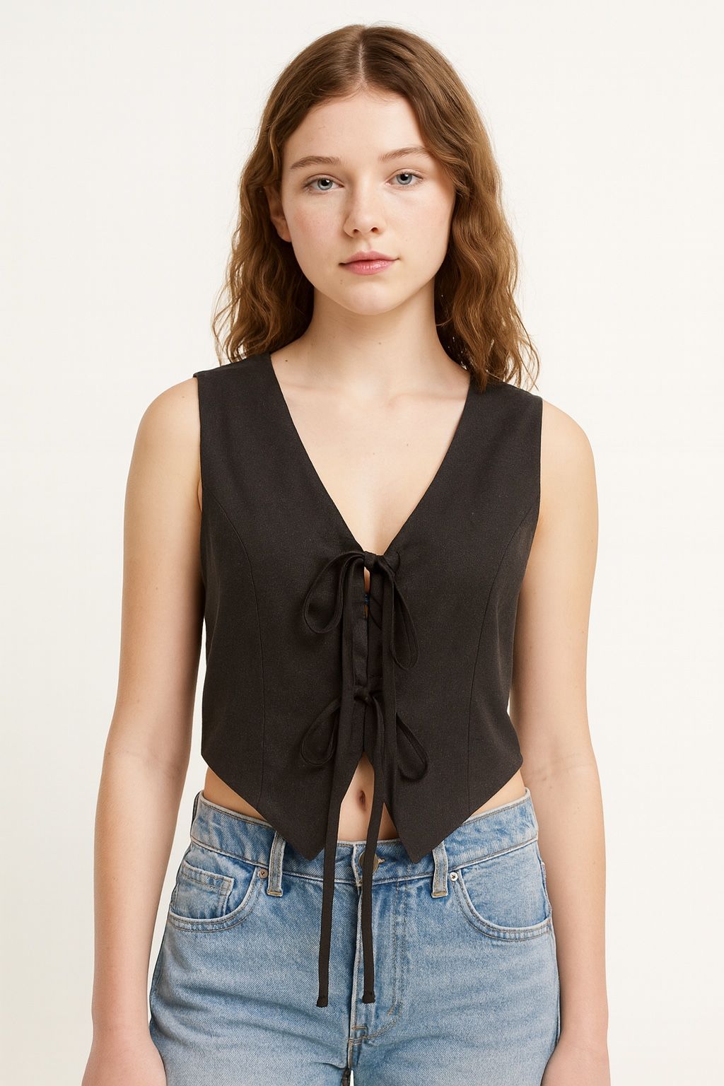 Universal Thread Black Lace-Up Vest – Size XS (New with Tags)