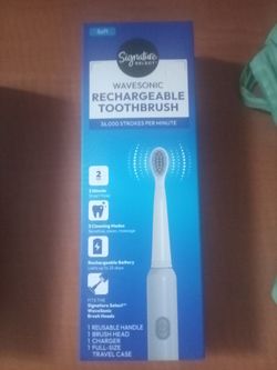New Wavesonic rechargeable toothbrush