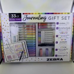 Zebra Mildliners And Journal Gift Set