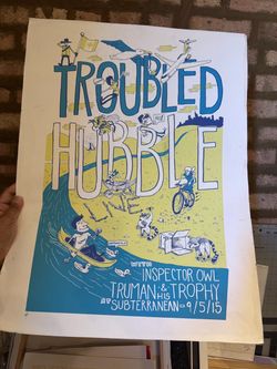 Troubled Hubble – 2015 Subterranean Chicago Concert Poster