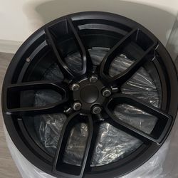 20” Matte Black Charger/Challenger Rims   (4)