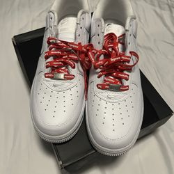 Supreme Air Force 1s  White Size 11