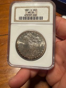 1881 S Morgan dollar ms64