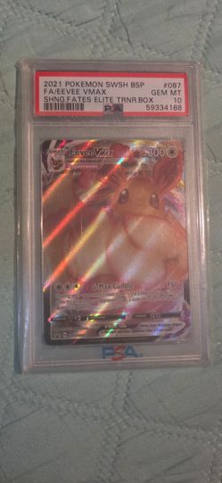 2021 Pokemon SWSH Promo Eevee VMAX #SWSH087 Shining Fates ETB - PSA 10 GEM MINT