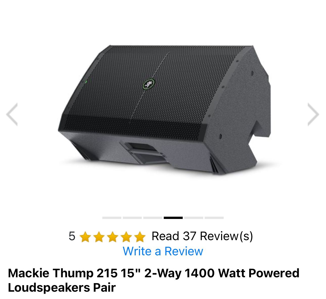 Mackie Thump 215 15" speakers
