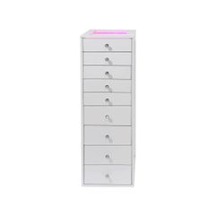 9 drawer display storage cabinet