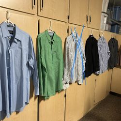 Men’s L/S Dress Shirts Large  $30.00 For All 6 Or $6.00 Each
