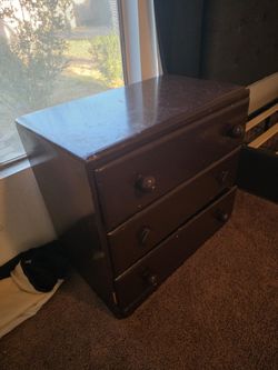 3 Drawer Wooden Antique Dresser