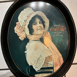 Three Old Coke Trays