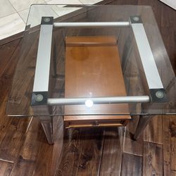 Glass End Table