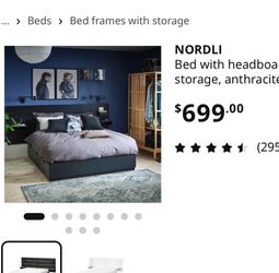 King size bed $150