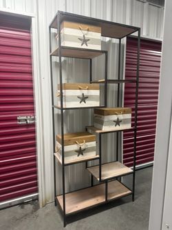 GORGEOUS “Old Time Pottery” Display and Storage Shelf – Removable Stars