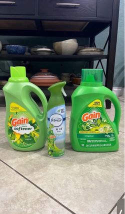 Gain Detergent, Gain Softener, Febreze Air Mist Spray