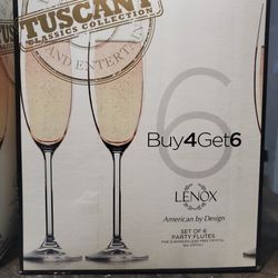 Tuscany Classics 6-piece Toasting Flute Set