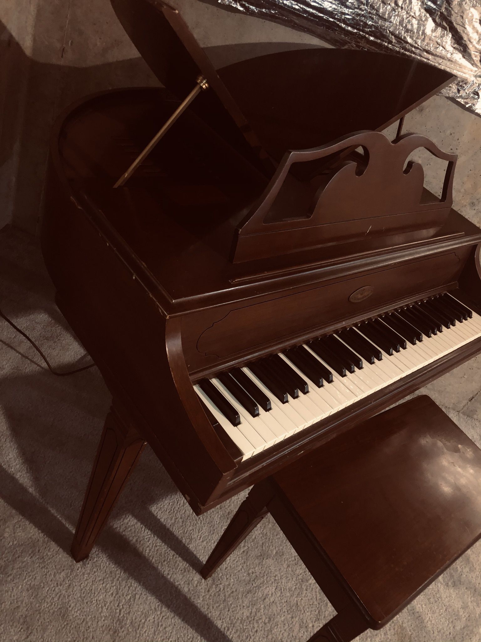 Vintage Rare Wurlitzer Baby Grand Piano Model: 270