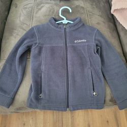 4T Kids Columbia Jacket Blue With Zip Pockets