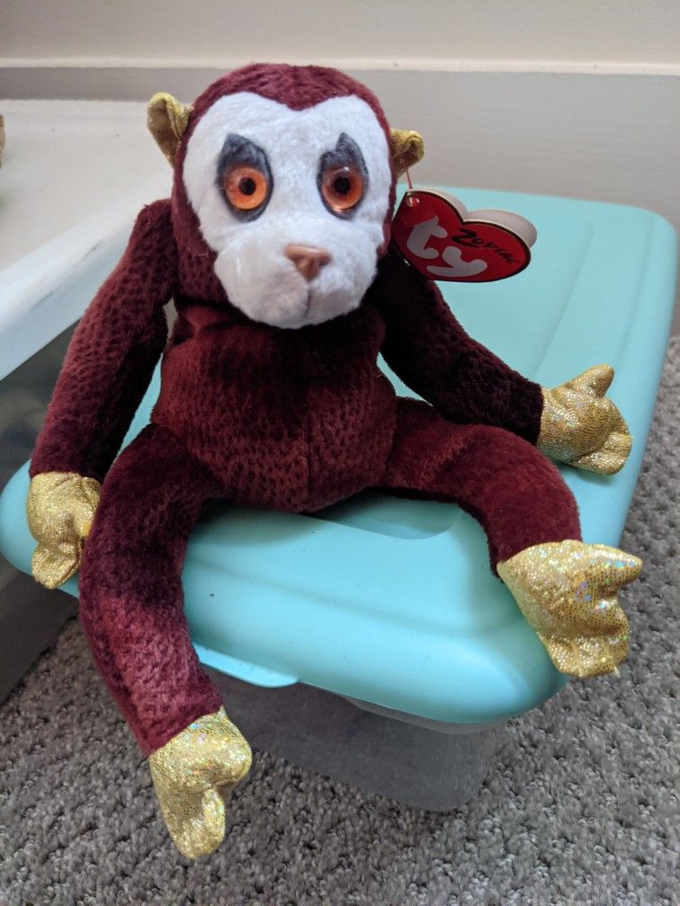 Monkey Zodiac TY Beanie Baby