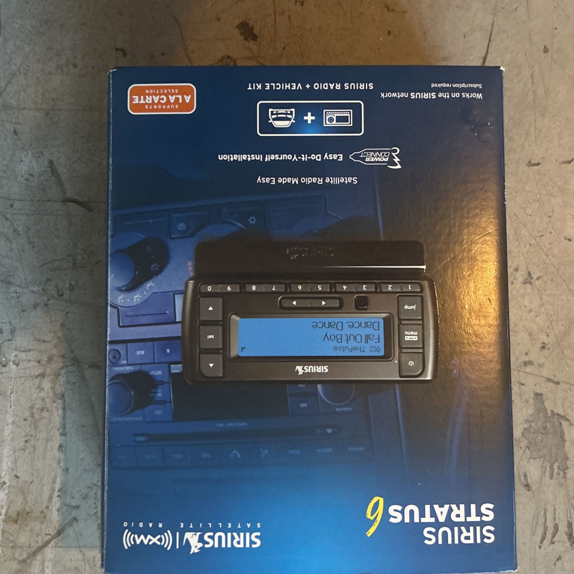 Sirius Stratus 6 With Boombox Stereo