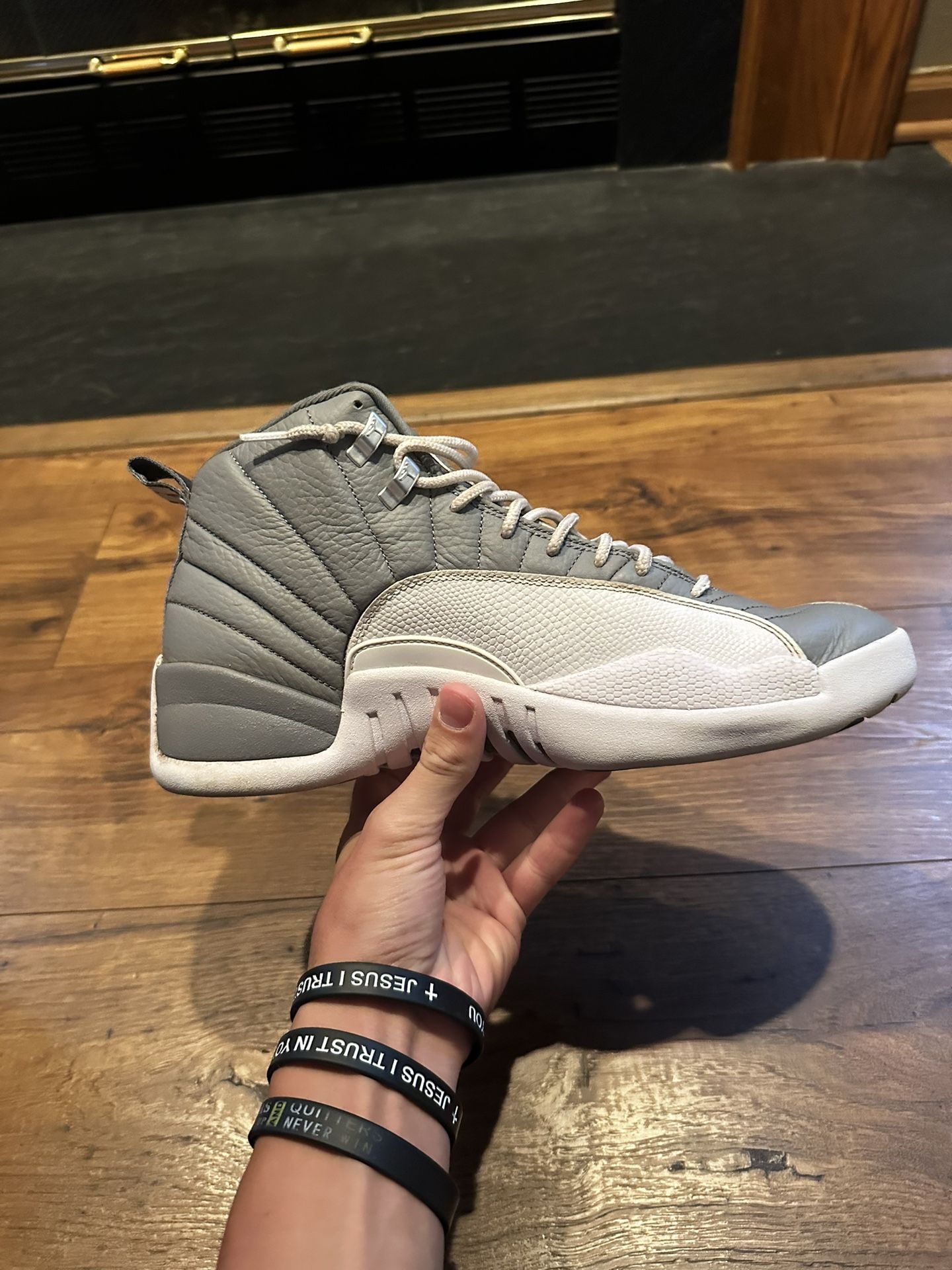 Jordan 12s Stealth Size 12 Grey