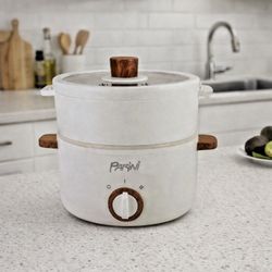 Parini Electric Nonstick 6 Cup Hot pot with Removable Steam Tray