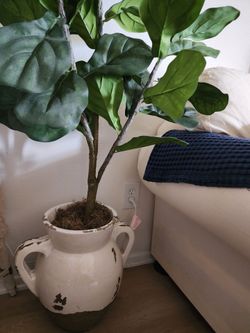 Artificial tree and jug