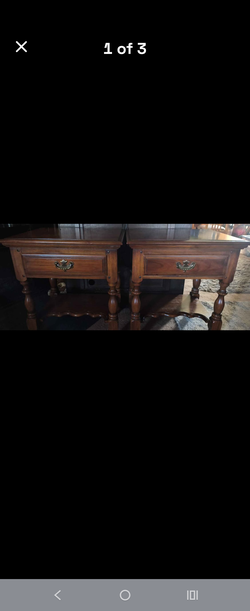Kent coffey end tables mid century modern