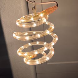 Vintage Holiday Living Clear Coiled Ornamental Rope Light Ball Sphere Christmas