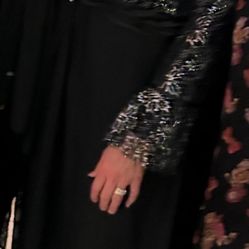 Dress Black &silver Long Sleeves 