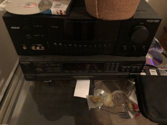 With A sub and it comes with a Six disc CD changer