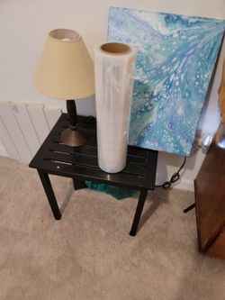 End Table And Lamp