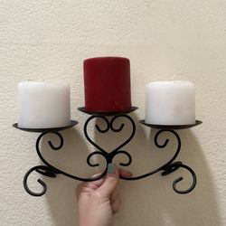 3- Tiered Candle Holder With New Candles 