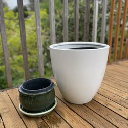 Ceramic Pots Like New $20 For Both