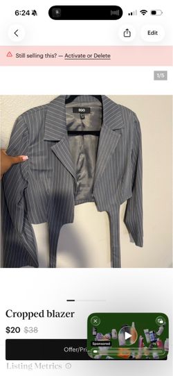 Cropped blazer