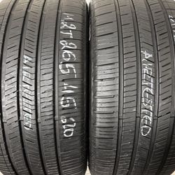 2 Tires 265 45 20 Nexen N5000 Platinum Like New No Repairs