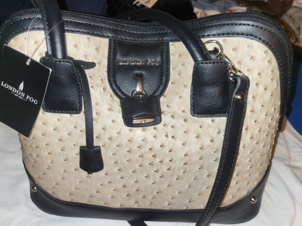 London Fog Purse New With Tags Ostrich Leather Ostrich